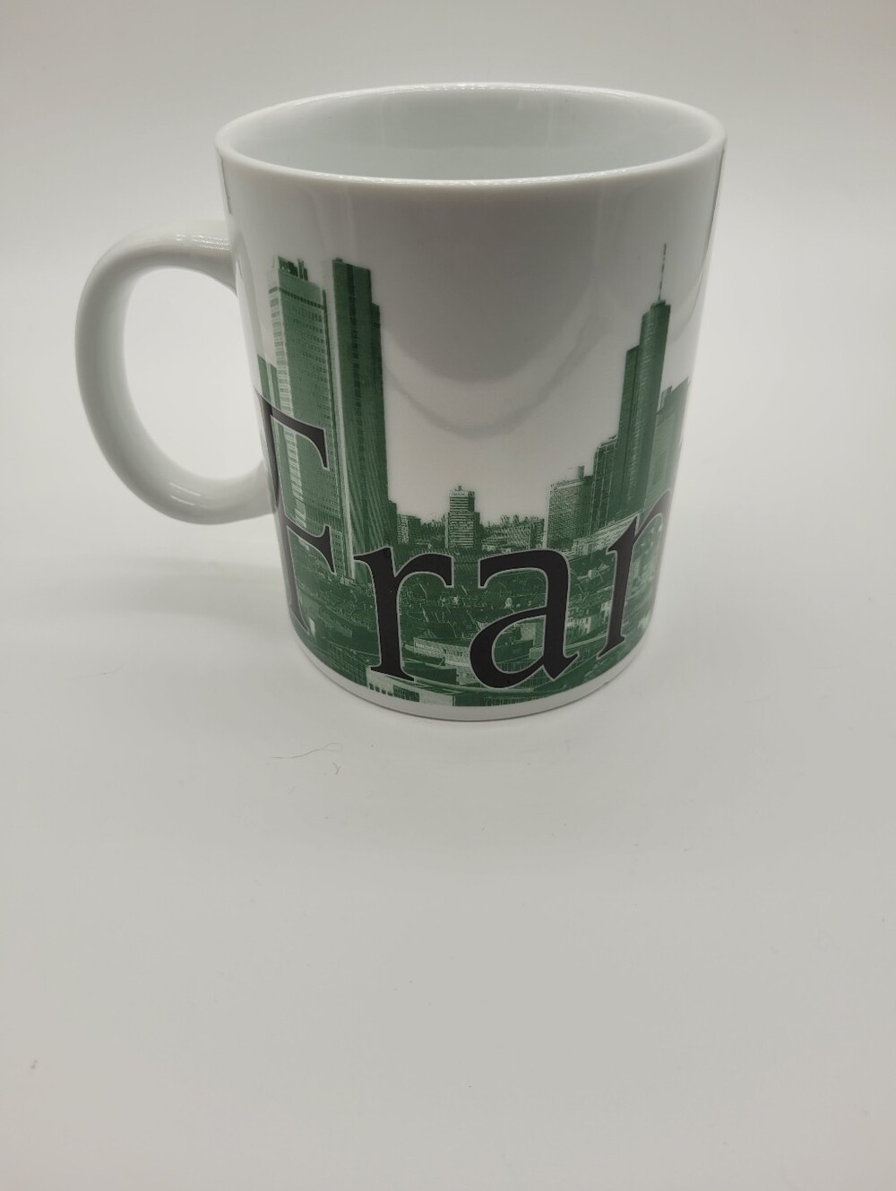 Starbucks Frankfurt Germany City Mug 2002 Collector Series 16oz Green Skyline